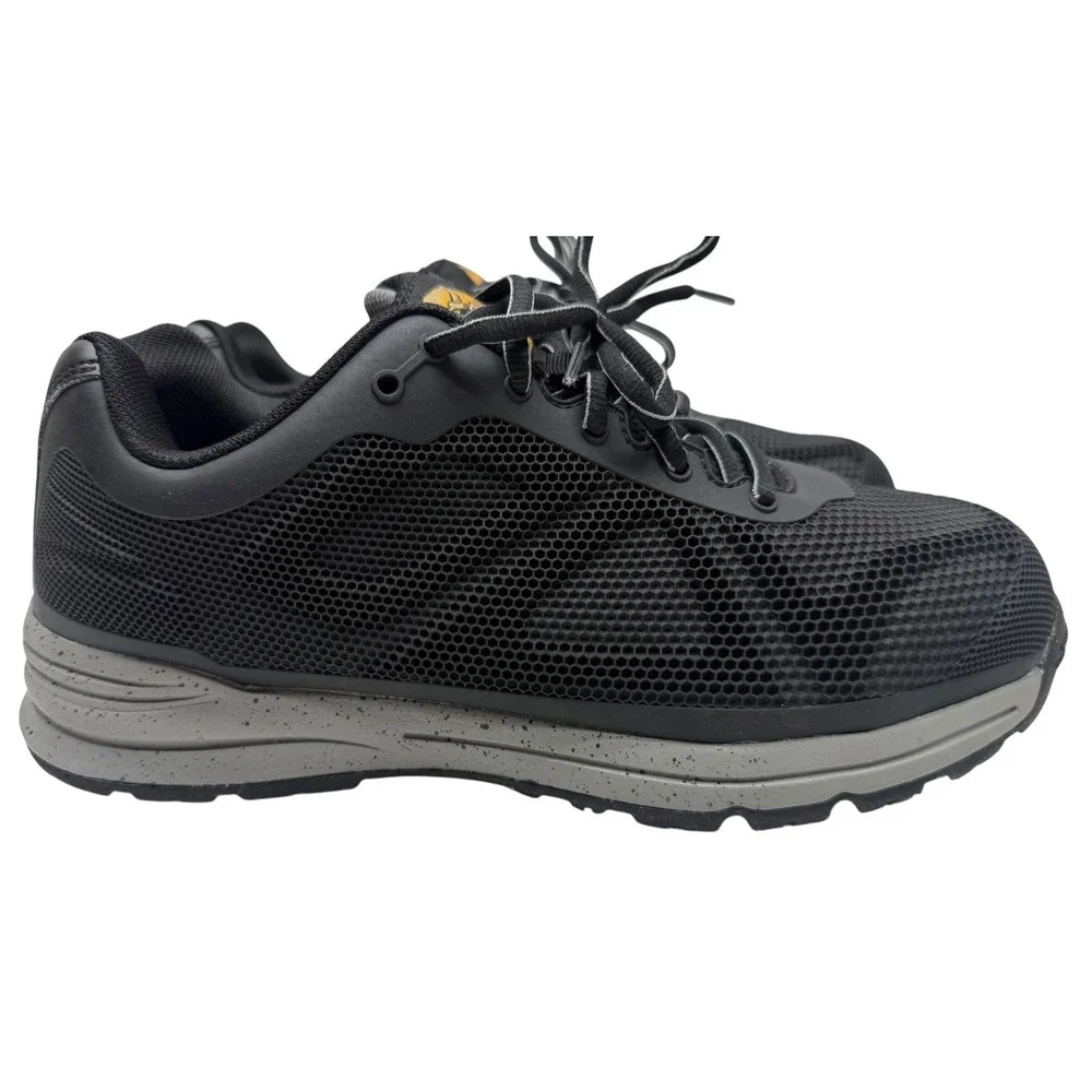 Brahma Men's Size 8.5 Black Steel Toe Work Shoes Safety EH Slip Resistant